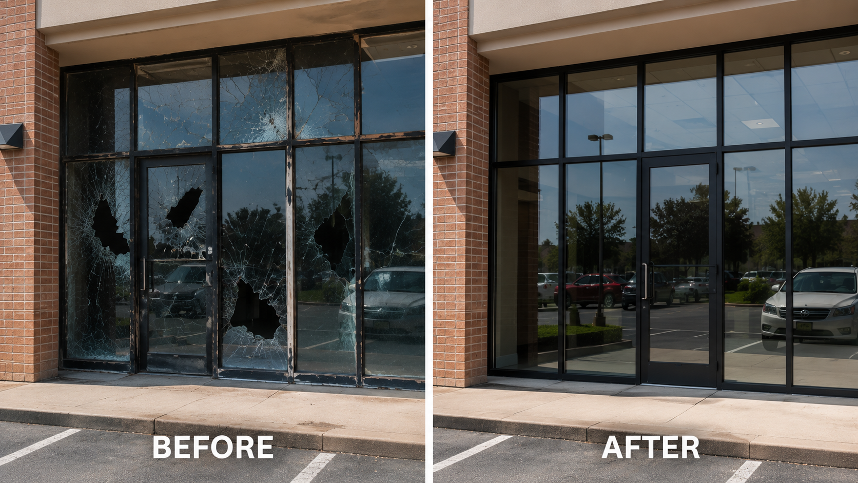 Storefront glass repair Dallas TX